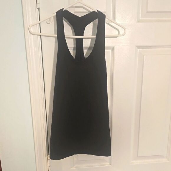 Black Racerback Sleeveless Tank Top - Picture 1 of 4